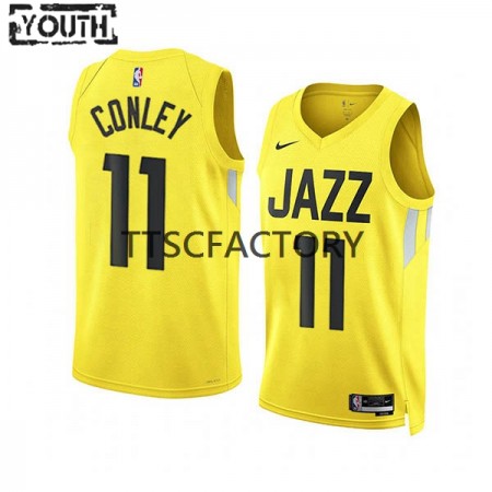 Kinder NBA Utah Jazz Trikot Mike Conley 11 Nike 2022-23 Icon Edition Gelb Swingman
